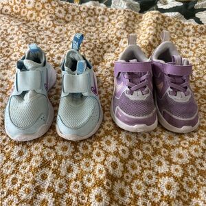 Nike Kids' Light Blue and Purple Sneakers Bundle
